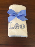 Embroidered hooded baby towel